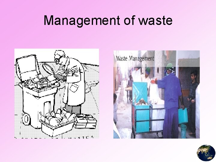 Management of waste 