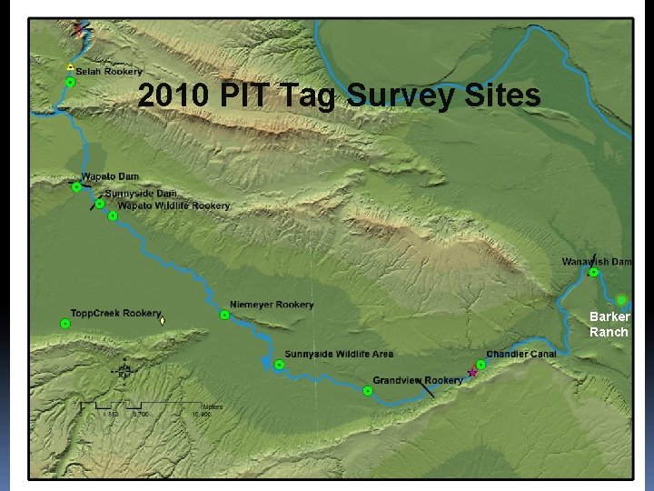 2010 PIT Tag Survey Sites Barker Ranch 