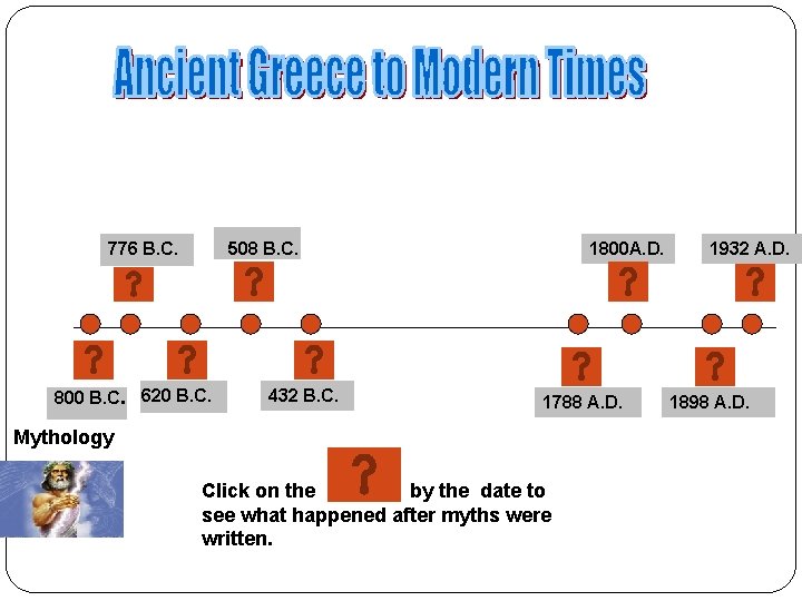 776 B. C. 508 B. C. 800 B. C. 620 B. C. 432 B.