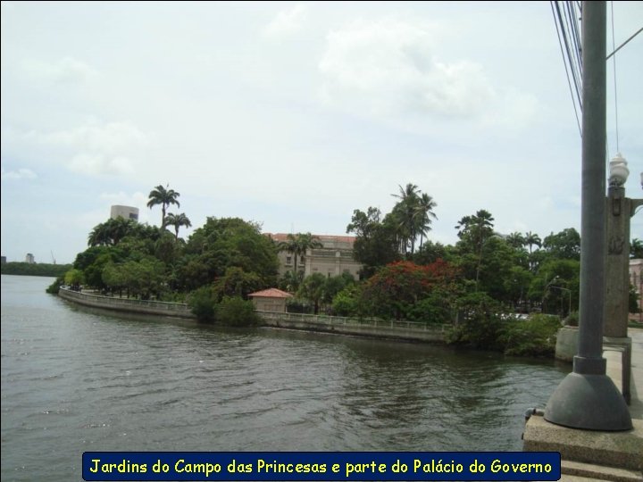 Jardins do Campo das Princesas e parte do Palácio do Governo 