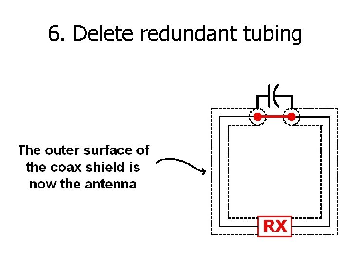 6. Delete redundant tubing 