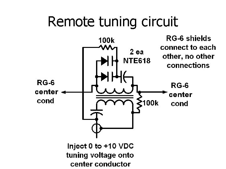 Remote tuning circuit 
