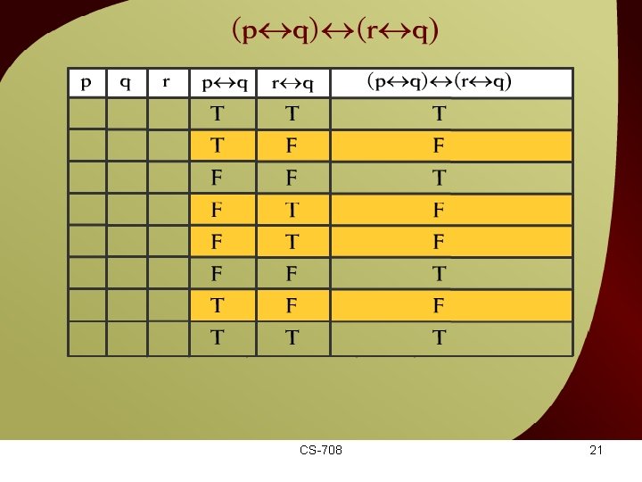 (p q) (r CS-708 q) – 8 d 21 