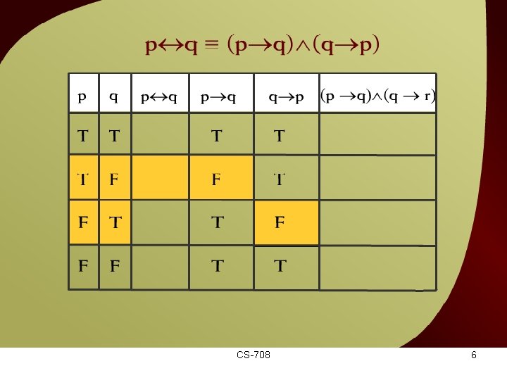 q = (p q) (q v p CS-708 p) – 5 b 6 