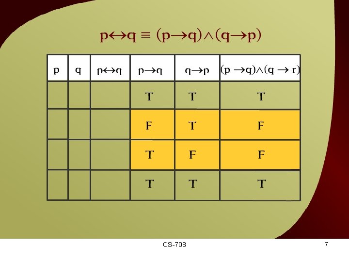 q = (p q) (q v p p) – 5 c CS-708 7 