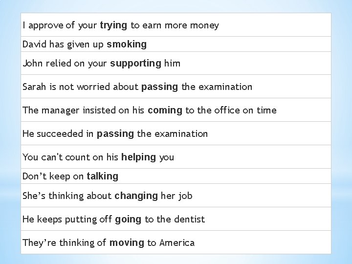 I approve of your trying to earn more money David has given up smoking