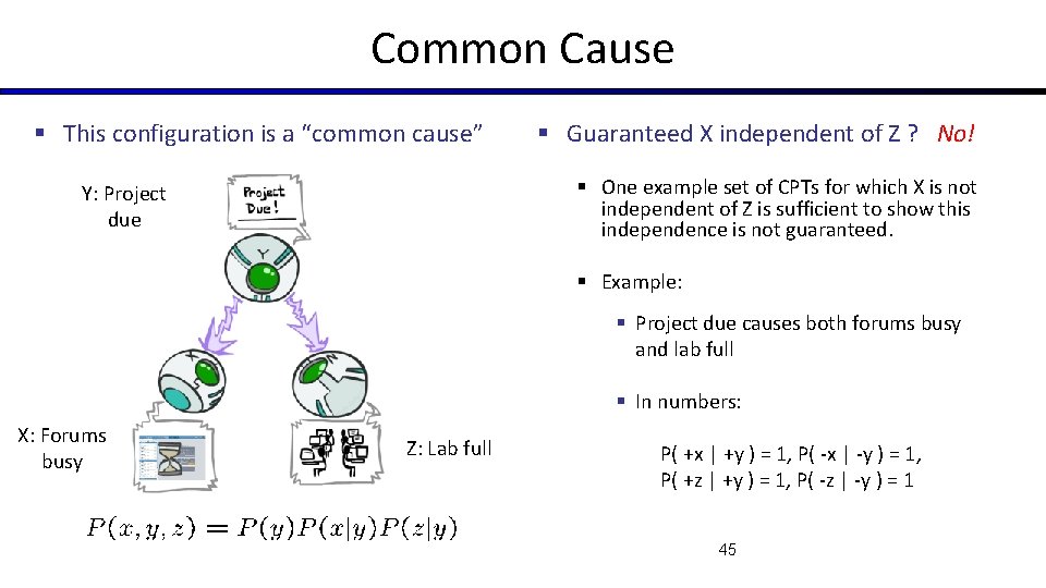 Common Cause § This configuration is a “common cause” § Guaranteed X independent of