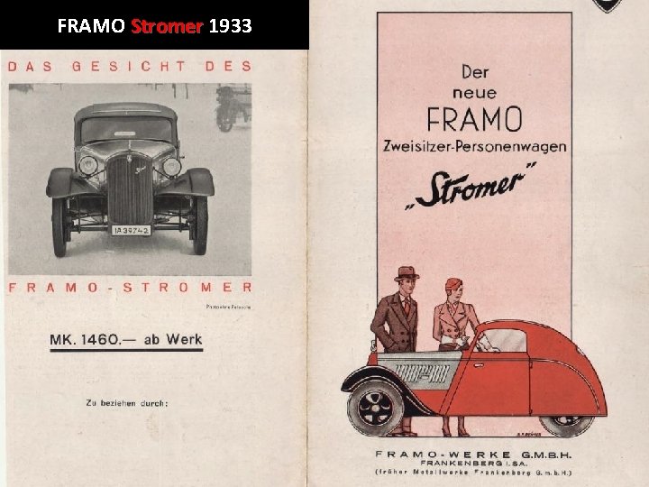 FRAMO Stromer 1933 
