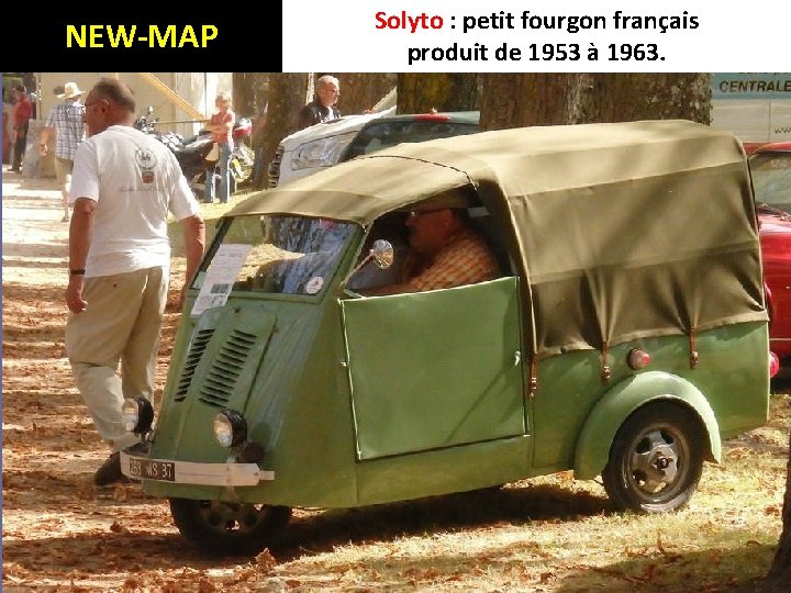 NEW-MAP Solyto : petit fourgon français produit de 1953 à 1963. 