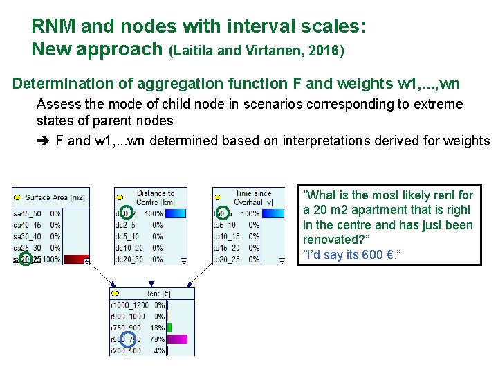 RNM and nodes with interval scales: New approach (Laitila and Virtanen, 2016) Determination of