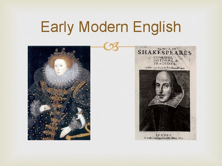 Early Modern English 