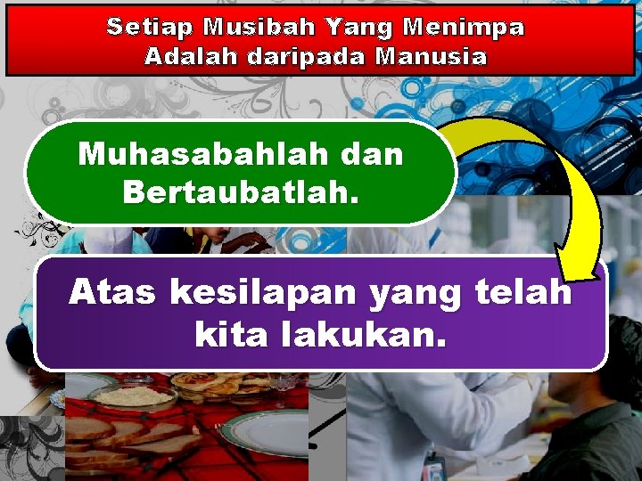 Setiap Musibah Yang Menimpa Adalah daripada Manusia Muhasabahlah dan Bertaubatlah. Atas kesilapan yang telah