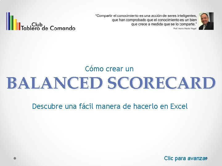 Cómo crear un BALANCED SCORECARD Descubre una fácil manera de hacerlo en Excel Clic
