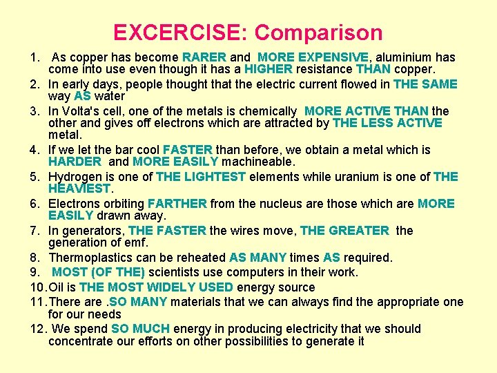 UNIT 3 COMPARISON CONTRAST Vocabulary Properties of Materials
