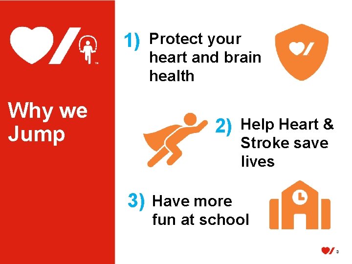 1) Why we Jump Protect your heart and brain health 2) 3) Help Heart