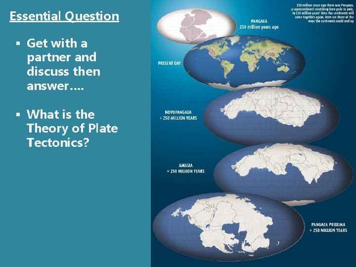 Essential Question § Get with a partner and discuss then answer…. § What is