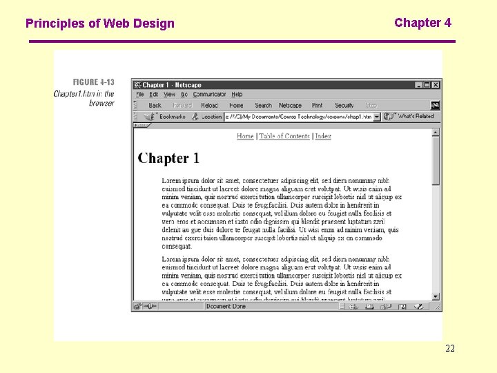 Principles of Web Design Chapter 4 22 