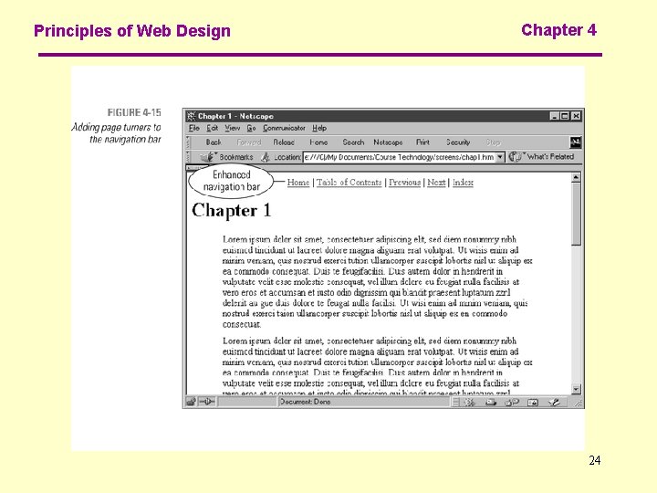 Principles of Web Design Chapter 4 24 