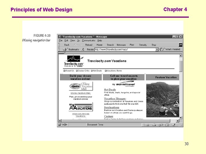 Principles of Web Design Chapter 4 30 