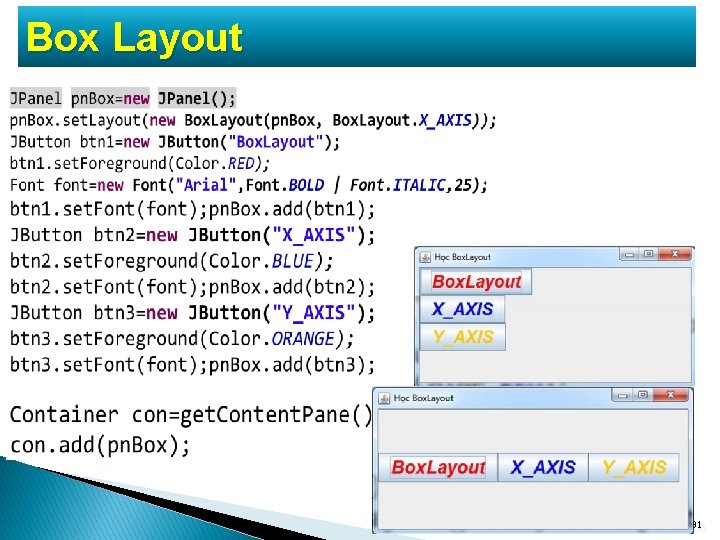 Box Layout Java Simplified / Session 22 / 91 of 91 45 Box Layout Java Simplified / Session 22 / 91 of 91 45