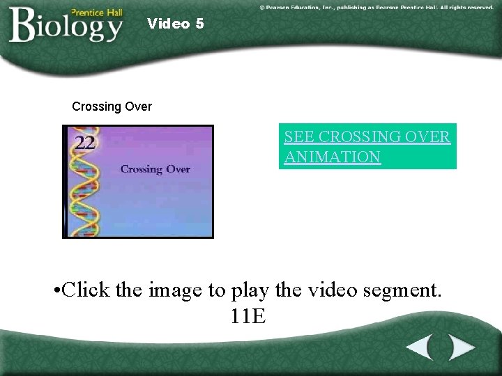 Video 5 Crossing Over SEE CROSSING OVER ANIMATION • Click the image to play