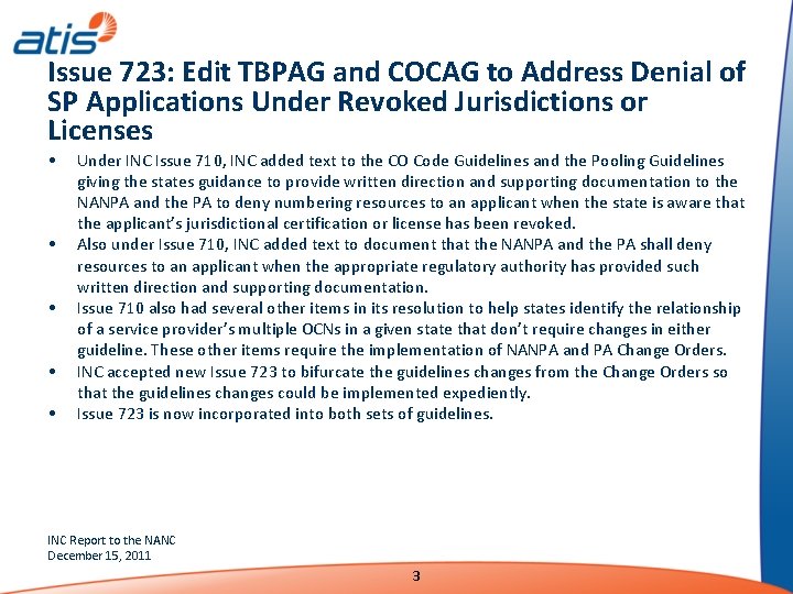 Issue 723: Edit TBPAG and COCAG to Address Denial of SP Applications Under Revoked