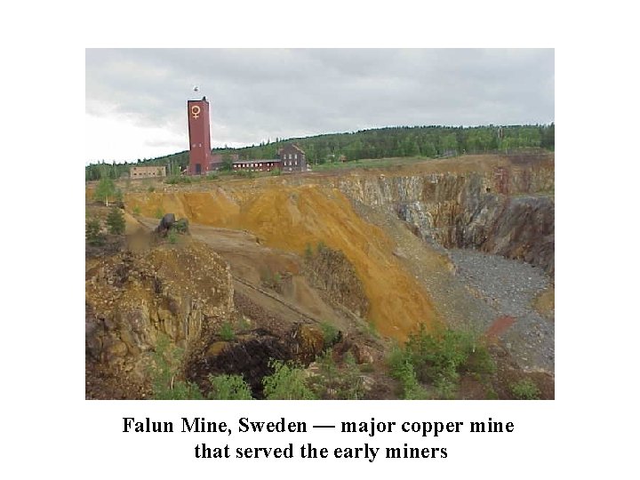 Falun Mine, Sweden — major copper mine that served the early miners 