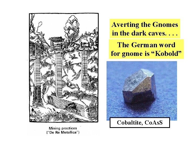 Averting the Gnomes in the dark caves. . The German word for gnome is