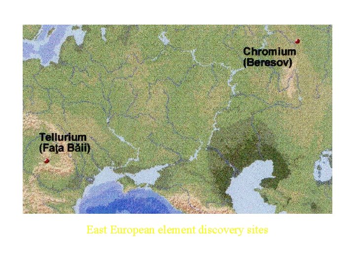 East European element discovery sites 