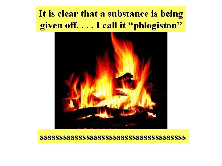 It is clear that a substance is being given off. . I call it