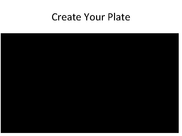 Create Your Plate 