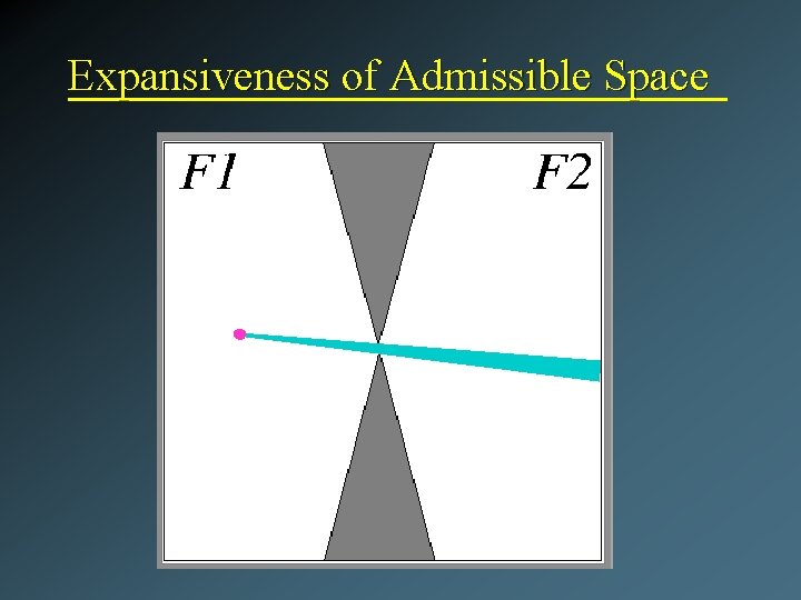 Expansiveness of Admissible Space 