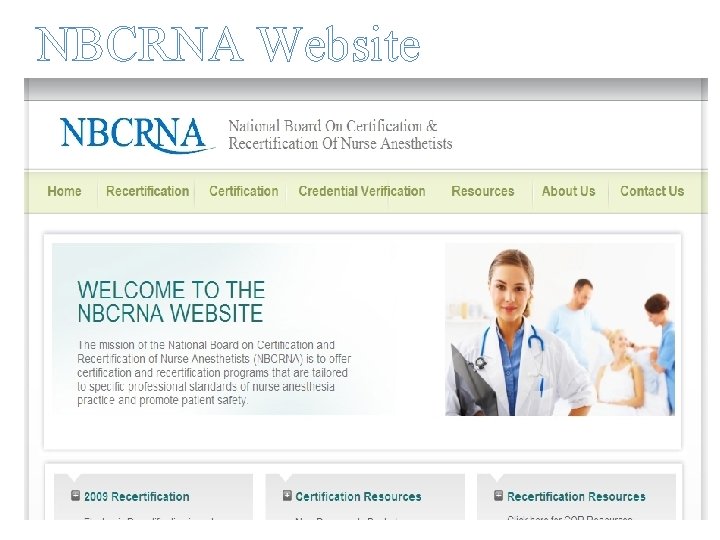 NBCRNA Website 