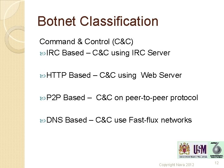 Botnet Classification Command & Control (C&C) IRC Based – C&C using IRC Server HTTP