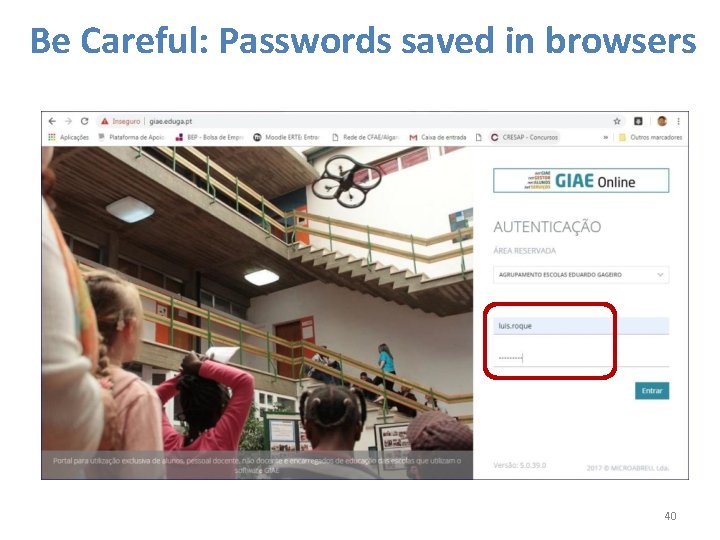 Be Careful: Passwords saved in browsers 40 