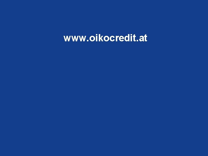www. oikocredit. at 