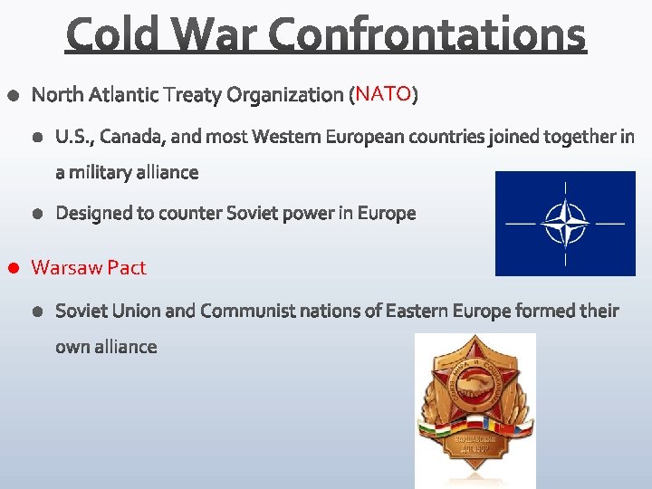 NATO l Warsaw Pact 