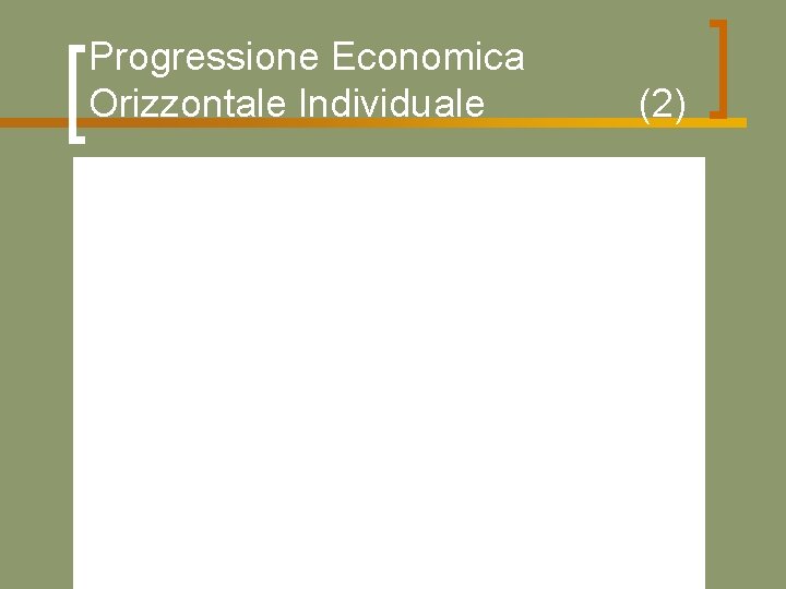 Progressione Economica Orizzontale Individuale (2) 