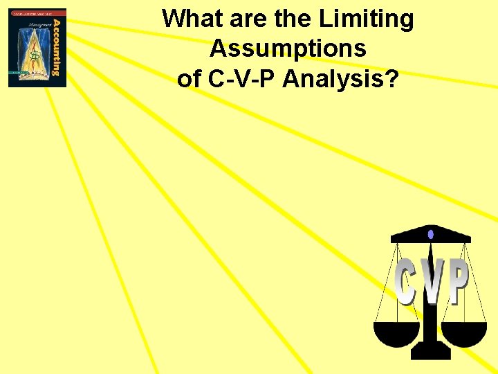 What are the Limiting Assumptions of C-V-P Analysis? 