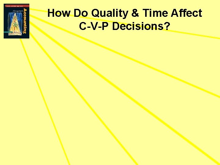 How Do Quality & Time Affect C-V-P Decisions? 