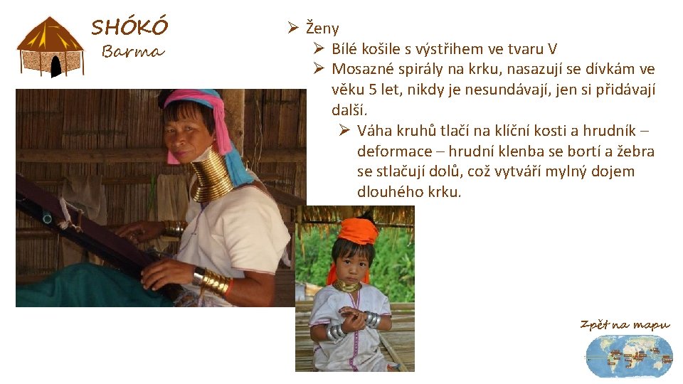 SHÓKÓ Barma Ø Ženy Ø Bílé košile s výstřihem ve tvaru V Ø Mosazné
