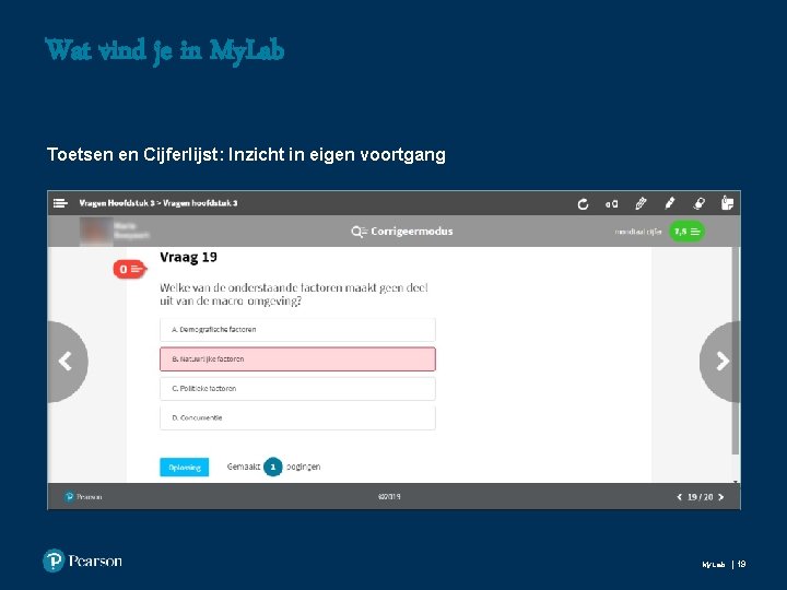 Wat vind je in My. Lab Toetsen en Cijferlijst: Inzicht in eigen voortgang My.