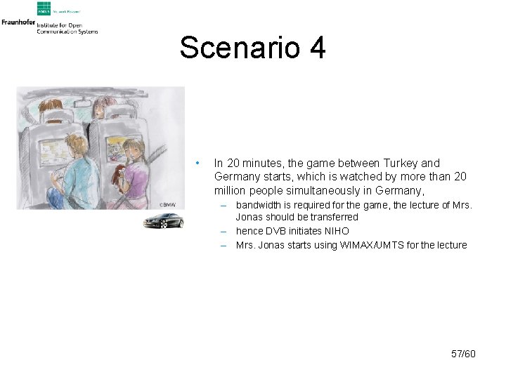 Scenario 4 • In 20 minutes, the game between Turkey and Germany starts, which