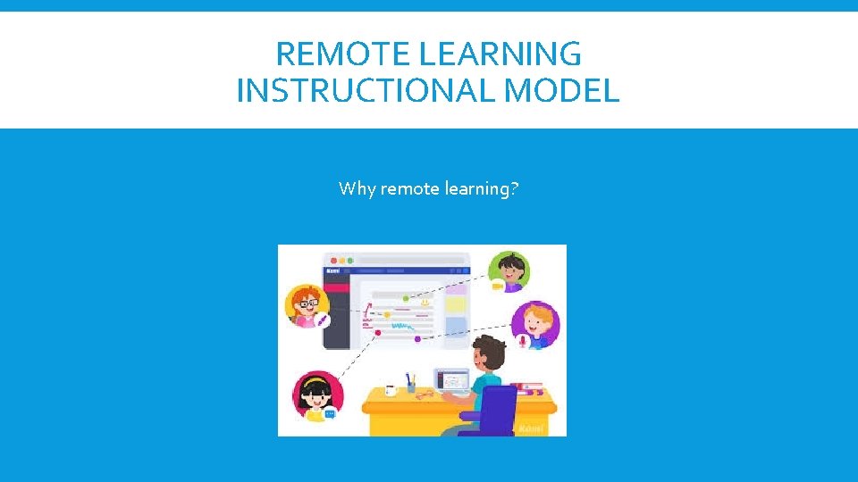 REMOTE LEARNING INSTRUCTIONAL MODEL Why remote learning? 