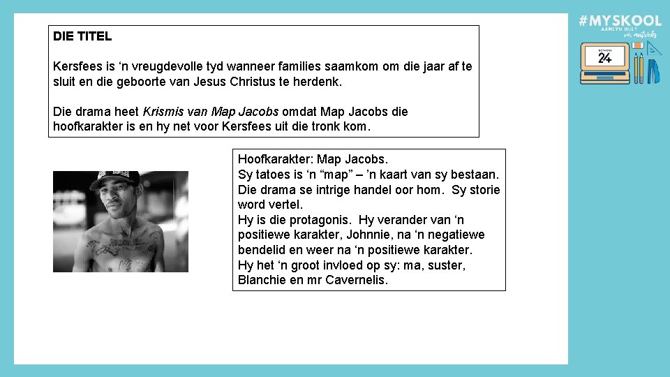 DIE TITEL Kersfees is ‘n vreugdevolle tyd wanneer families saamkom om die jaar af