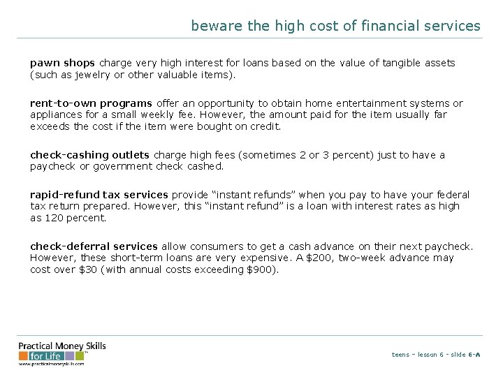 beware the high cost of financial services pawn shops charge very high interest for