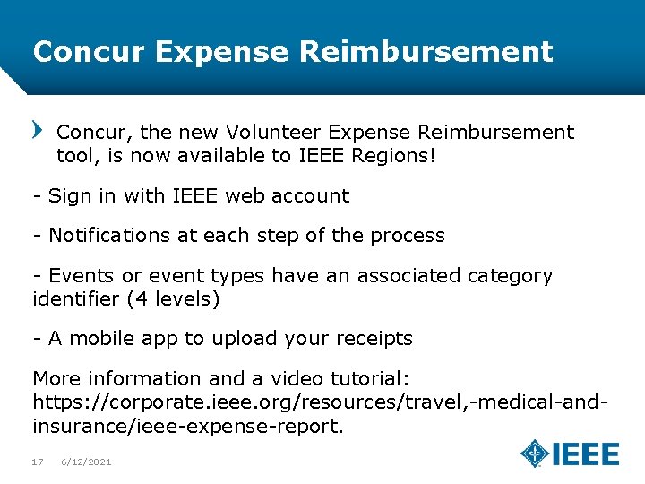 Concur Expense Reimbursement Concur, the new Volunteer Expense Reimbursement tool, is now available to