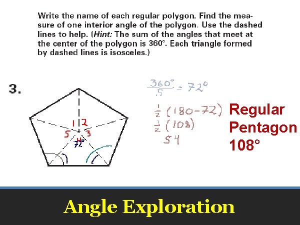 Regular Pentagon 108° Angle Exploration 