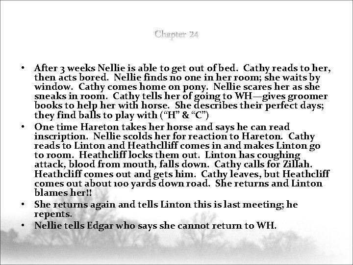  • After 3 weeks Nellie is able to get out of bed. Cathy