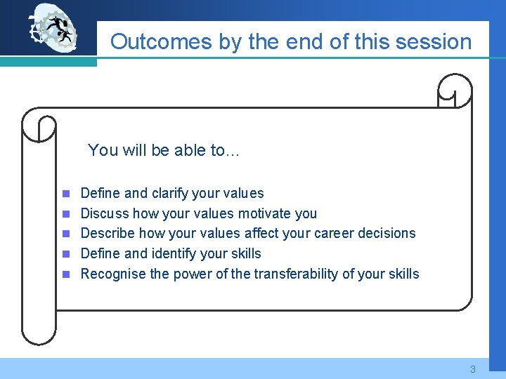 Outcomes by the end of this session You will be able to… n Define
